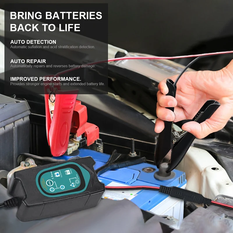 

Полностью автоматическое автомобильное зарядное устройство для аккумулятора, 12 В, 6 в, умная Быстрая зарядка для автомобиля, мотоцикла, вилк...