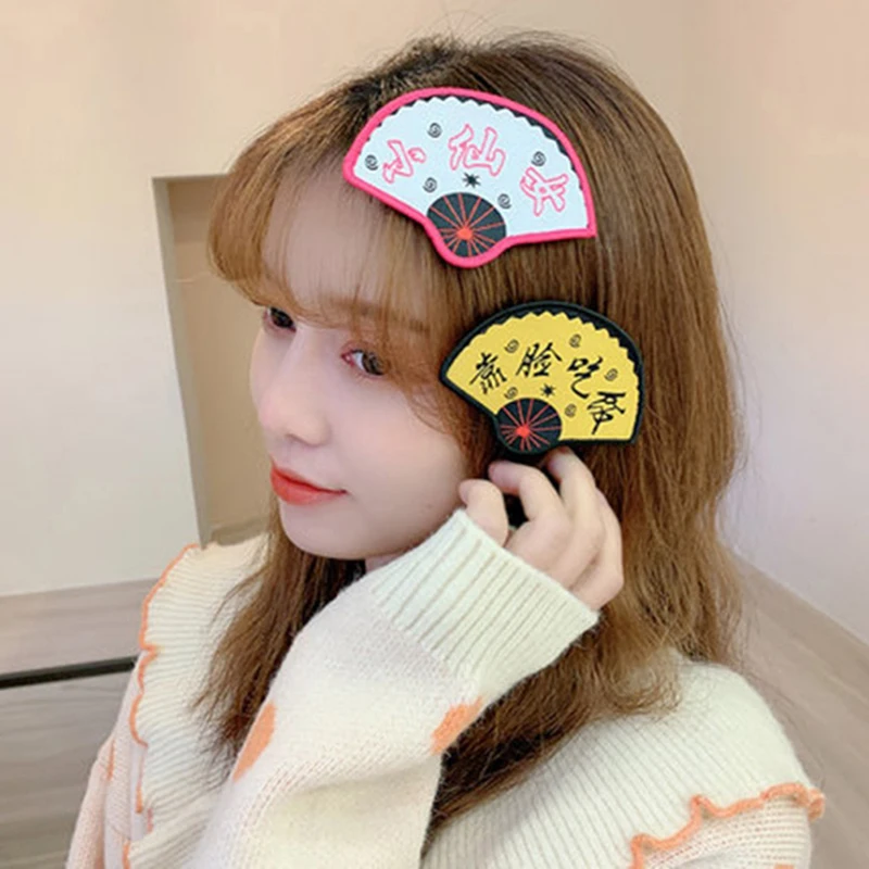 Забавная Липкая лента для волос с изображением героев мультфильмов заколки