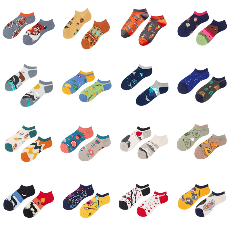 Весенне летняя повседневная одежда из хлопка Женские носки модный дизайн с