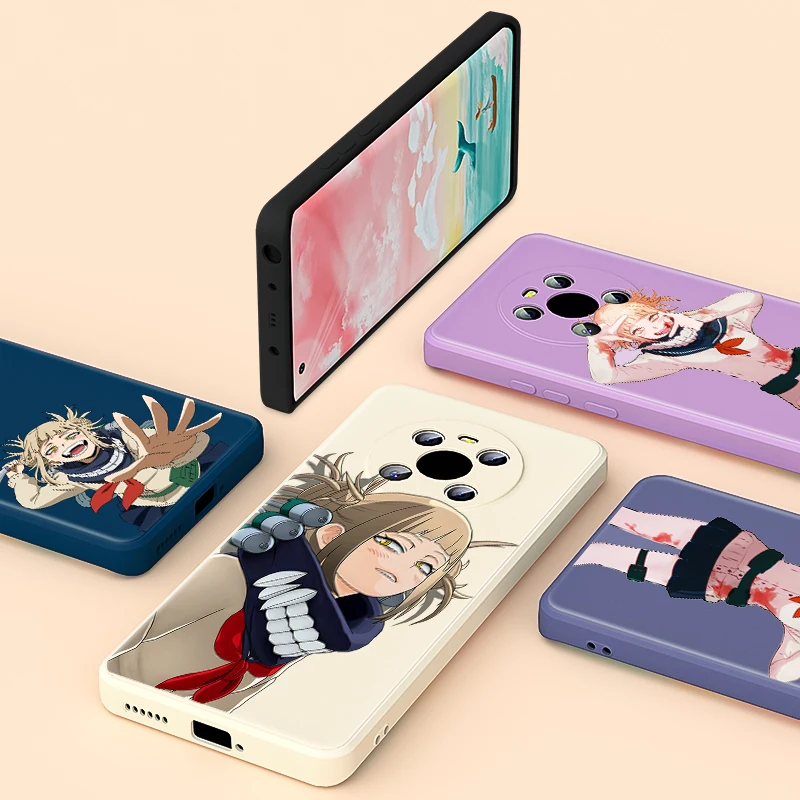 

Hot Anime Himiko Toga For Huawei Mate 40 30E Honor 50 50 30 20 10X 9S 5G SE Lite Pro Soft Liquid Silicone Phone Case