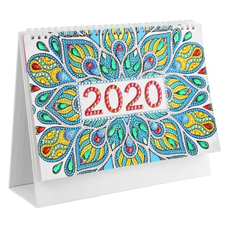 

DIY Мандала специальная форма алмазная живопись 2020 новый год настольный мини-календарь