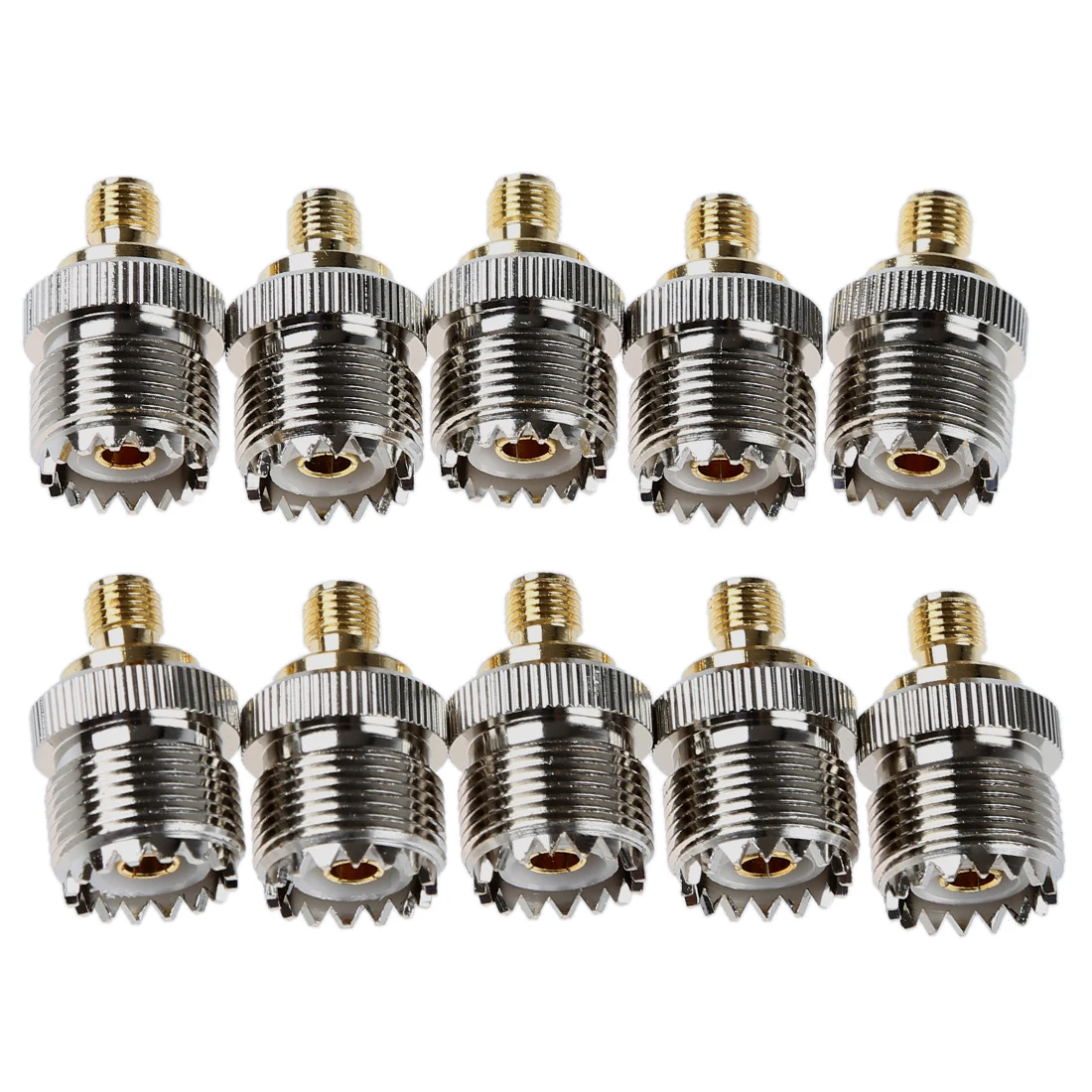Переходник UHF female SO 239 to SMA alloy RF коаксиальный преобразователь 10x|Терминалы| |