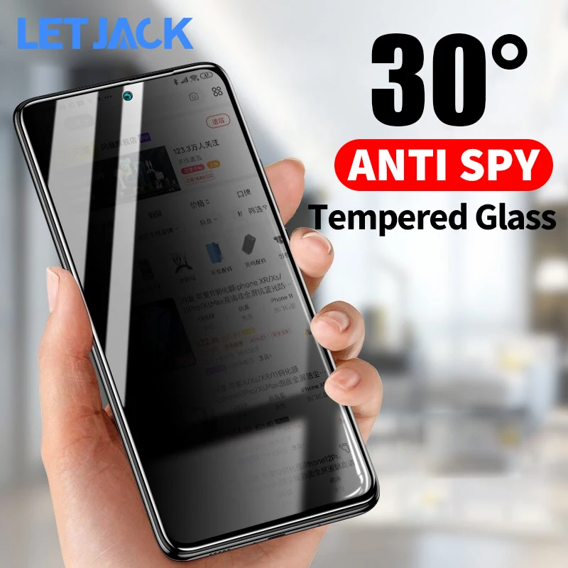 

9H Full Cover Privacy Screen Protectors for Xiaomi 11T 10T Pro 11 Lite Tempered Glass for redmi note 9s 10s 11 pro Anti-spy Film
