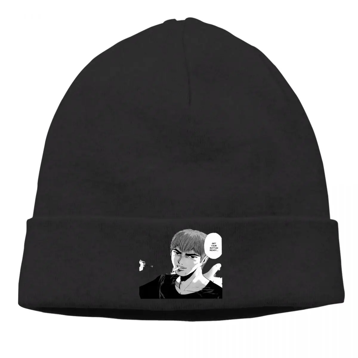 

Bonnet Great Teacher Onizuka Eikichi Campus Manga Cycling Knit Hat Get Your Bottom Ready Winter Warm Design Beanies Cap