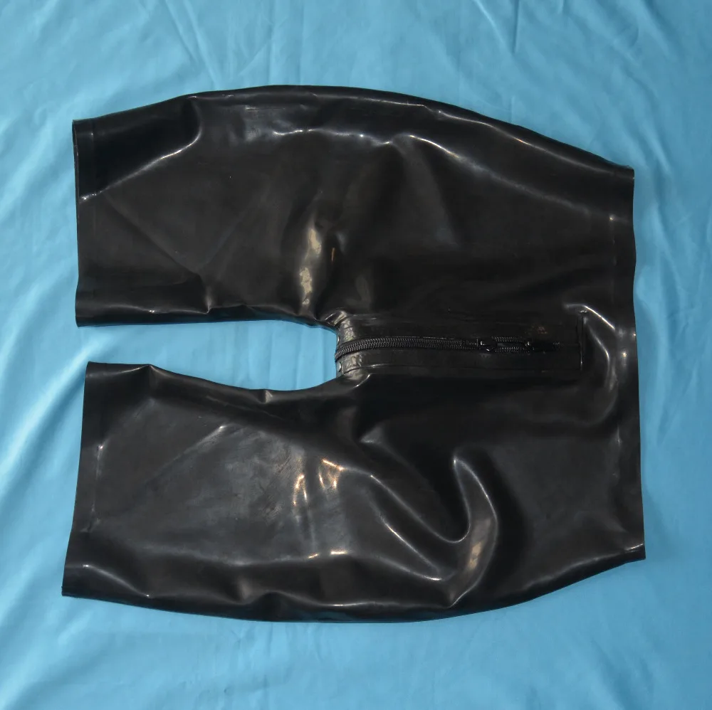 Мужские резиновые брюки ручной работы латексные шорты для мужчин с 2 способами