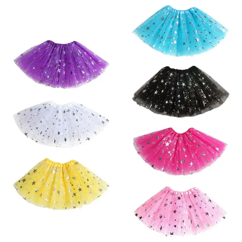 Детское 3 слойное балетное платье пачка для девочек фатиновое принцессы с