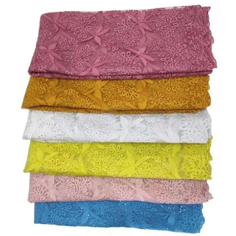 

Белая французская фотовышивка желтая фототкань 5 ярдов африканская кружевная ткань для свадьбы