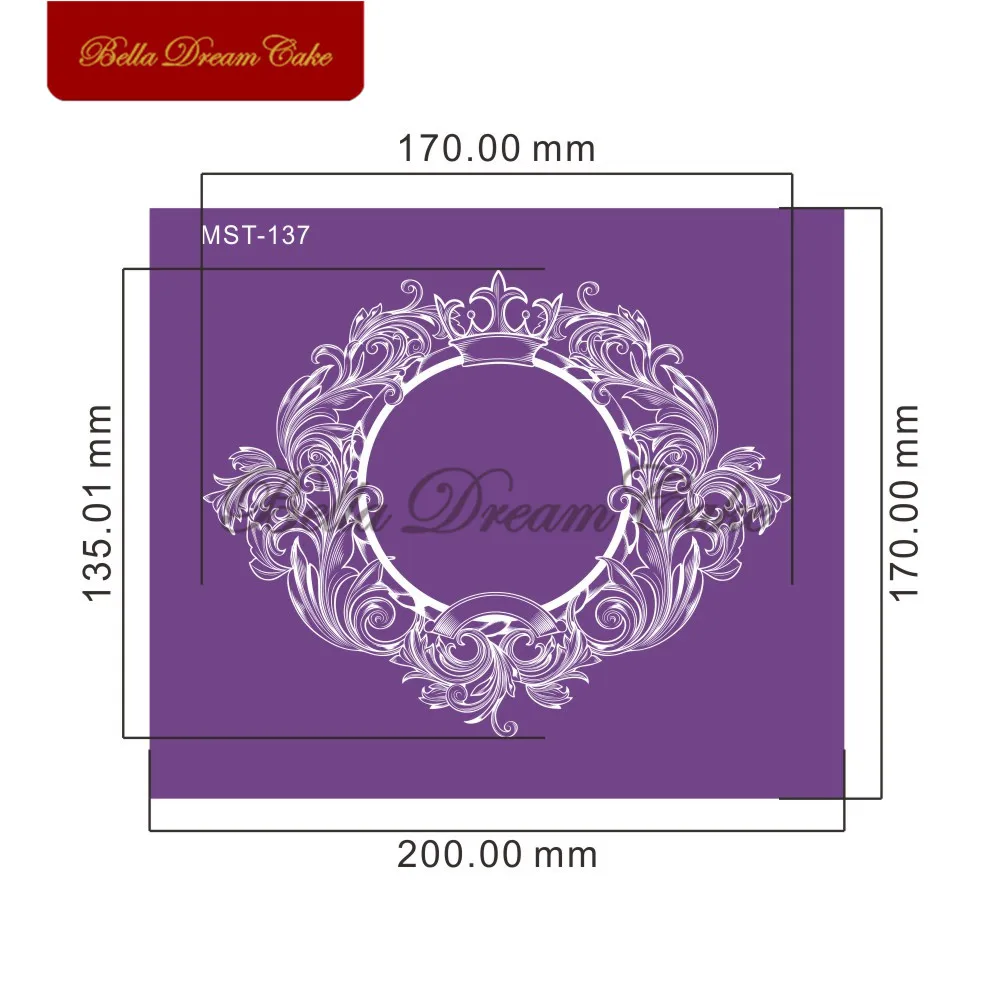 Ретро рельефная рамка дизайнерские сетчатые трафареты фотоформа для торта