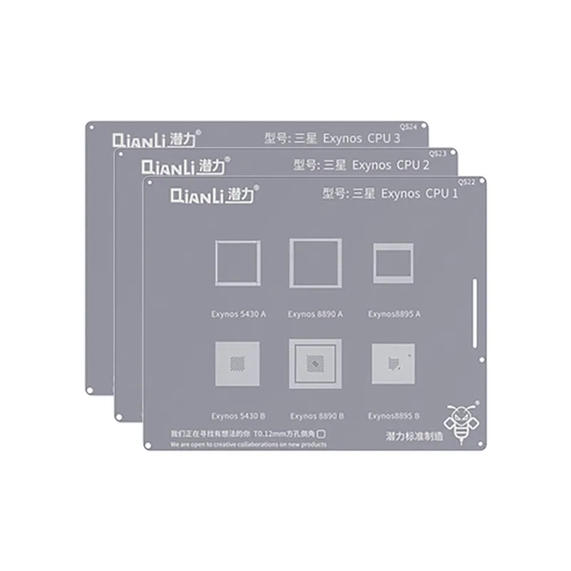 Трафарет Qianli BGA Reballing для Samsung CPU Exynos Note5 A520 A310 A9 J5 J4 J3 S8 + NOTE8 NOTE10 S7 S6 S10 +|Сварочные