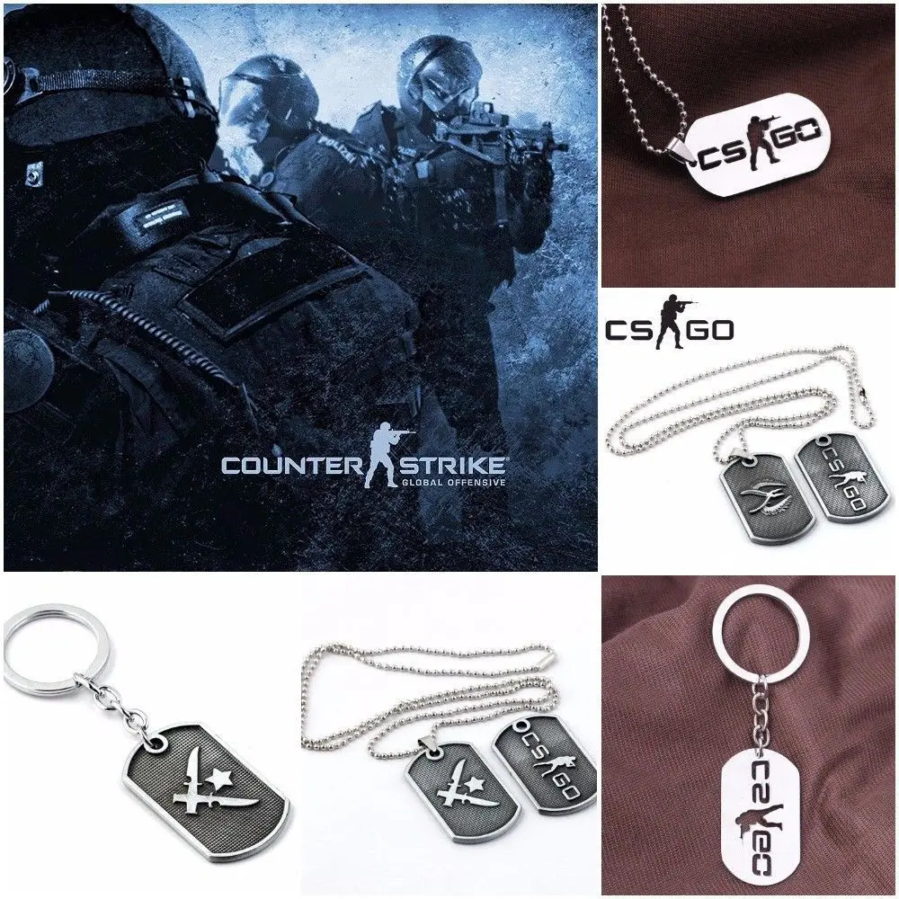 Новая игра полый Counter Strike CSGO металлическая подвеска аксессуары брелок для мужчин
