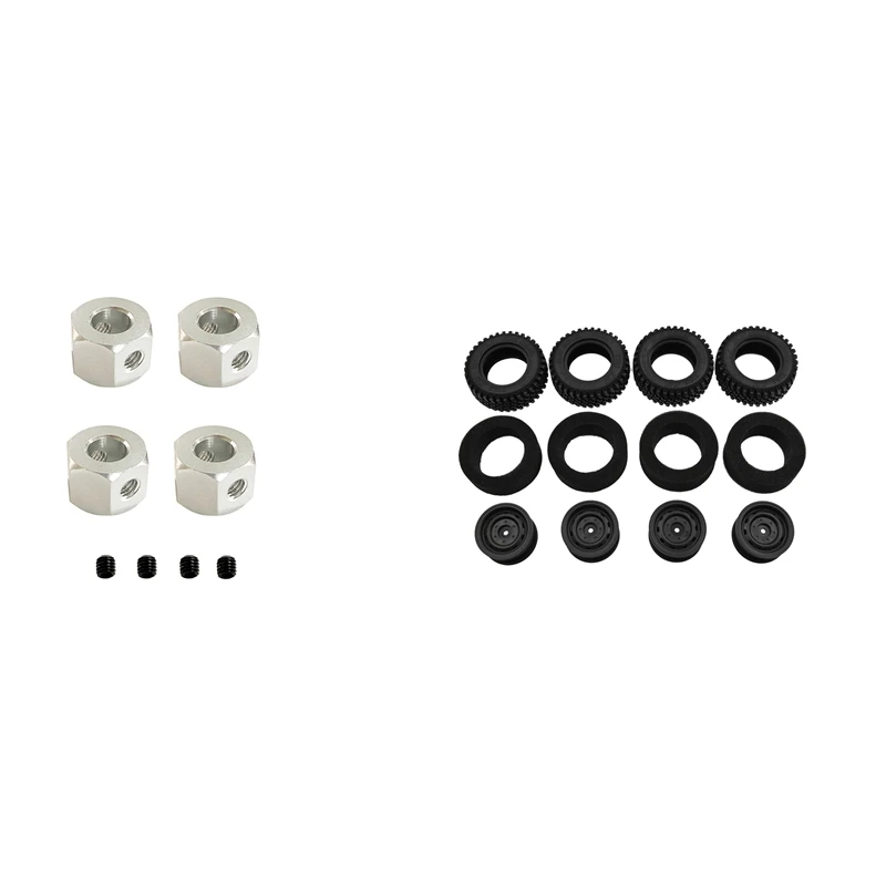 

For MN86S MN86KS MN86 MN86K 4Pcs Wheel Tires Tyre & 4PCS 5Mm To 12Mm Metal Combiner Wheel Hub Hex Adapter For WPL D12