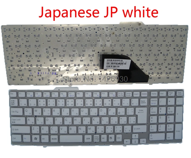 Ноутбук RU TW CA GK BG IT JP клавиатура для SONY VPCF VPCF1 VPCF11 VPCF12 VPCF13 английский, Россия, Канада, Италия, греческий, болгарийский - Цвет: Japanese JP