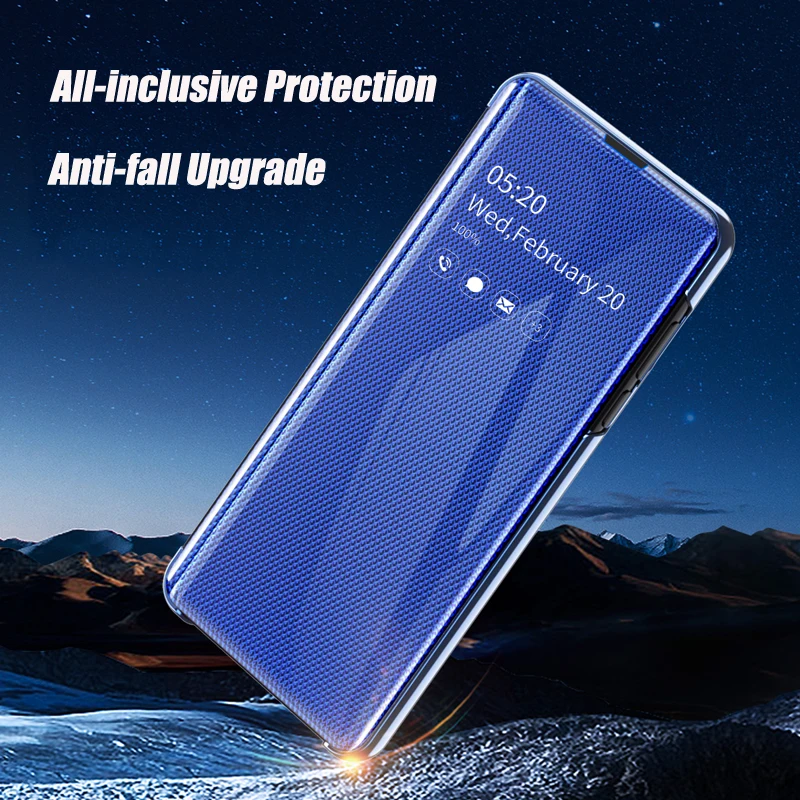 Зеркальный умный флип-чехол для huawei Mate30 20 P30 P20 Pro Lite Honor 9 20i 10i P Smart Plus 2019
