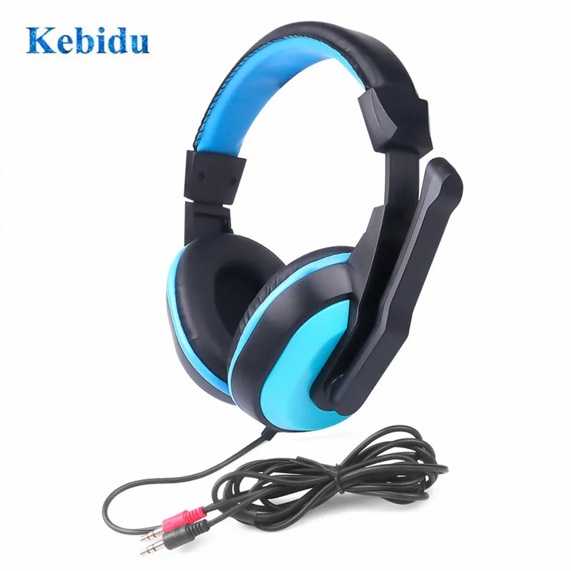 

Мини стереонаушники kebidu, полнодиапазонные стереонаушники для игр, разъем 3,5 мм, гарнитура геймера для компьютера, ПК, с микрофоном, для просл...