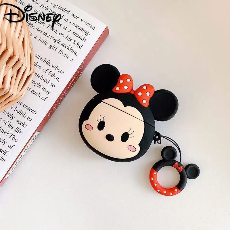 

Disney cute cartoon Mickey Minnie headset cover for airpods1/2 Apple wireless headset protective soft bluetooth-compatible