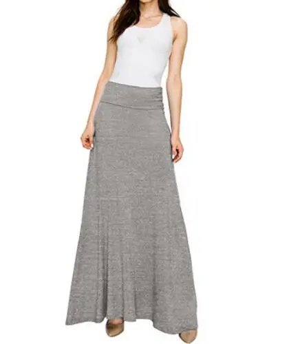 Женская длинная Плиссированная юбка с эластичным поясом винтажная