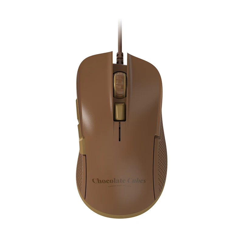 

AJAZZ New Arrived Chocolate Mice Wired USB Mouse 12400DPI Gaming Mouse 6 Keys Adjustable DPI Mause for Gamer Laptop Notebook PC