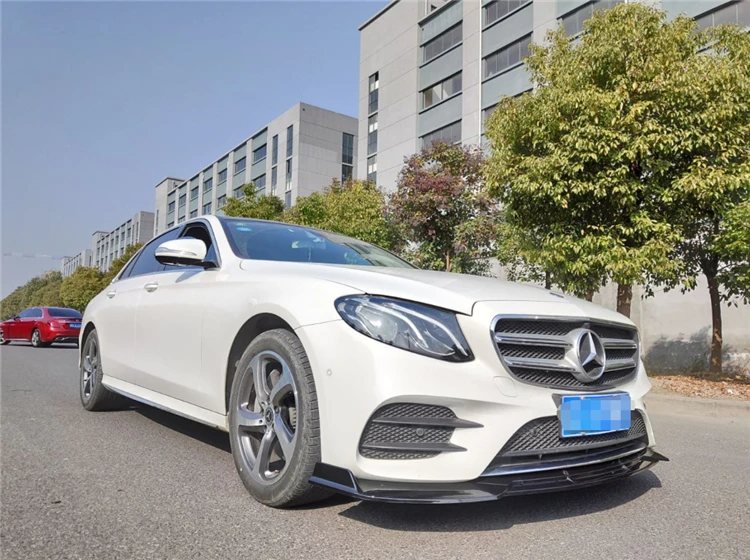 Для Mercedes Benz W213 E300 E200 2016 2019 передний бампер диффузор протектор комплект для