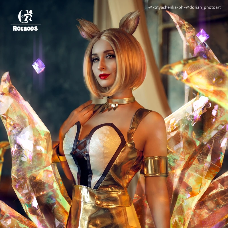 Женский парик для косплея ROLECOS Prestige Edition Ahri головной убор из искусственных волос