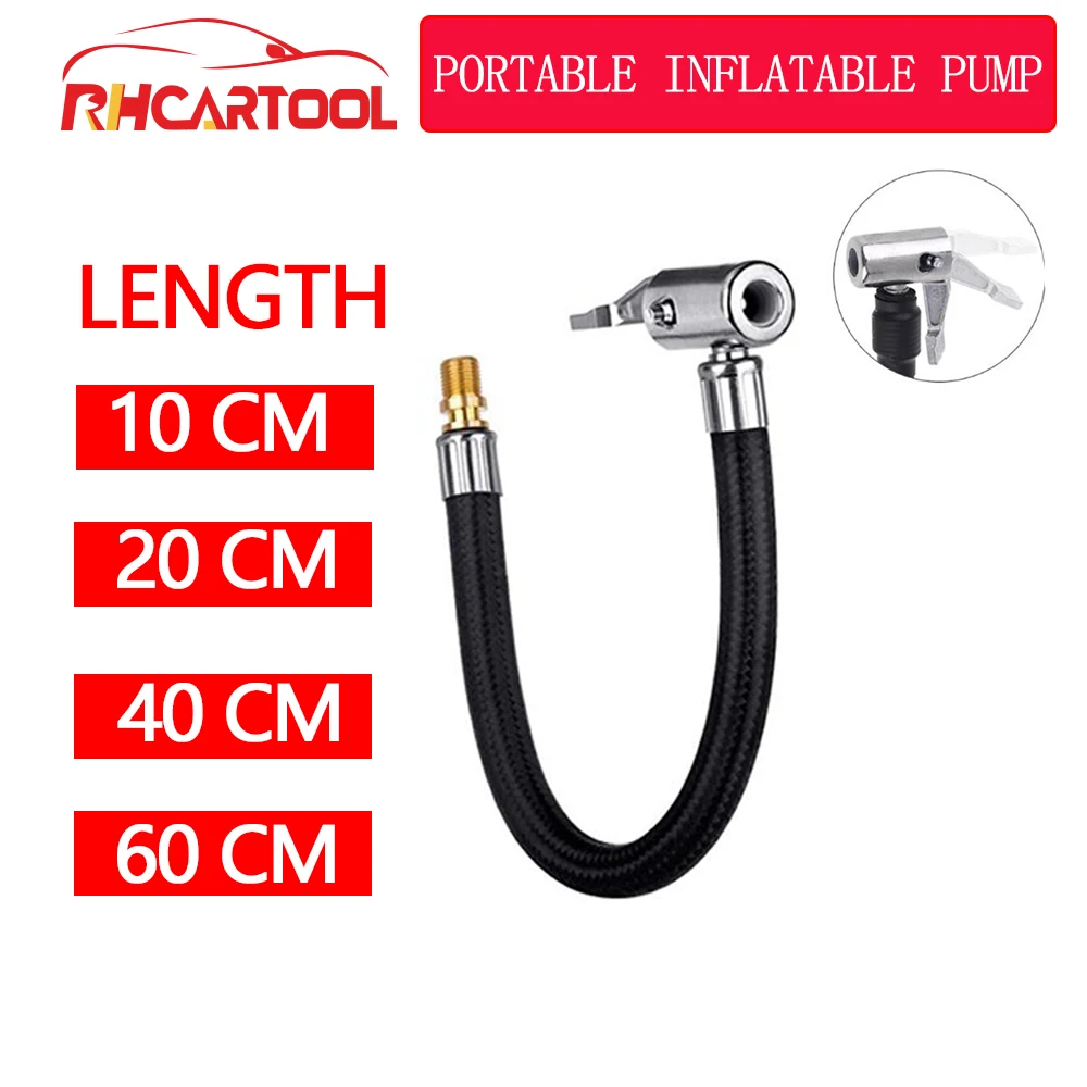 

Motorcycle Car Bike Tire Air Inflator Hose Inflatable Pump Extension Tube Adapter Twist Tyre Air Connection Locking Air Chuck