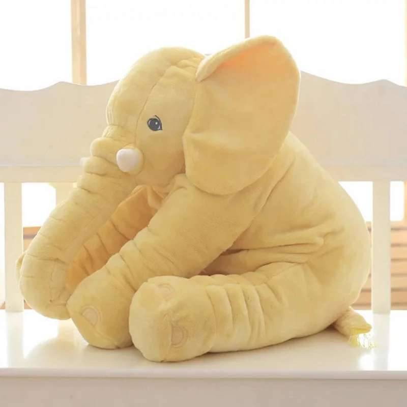 

Large Plush Elephant Doll Pillow Baby Accompany Soft Calm Doll Kids Cushion Stuffed Pillow Animal Doll 40cm/60cm Children Gift