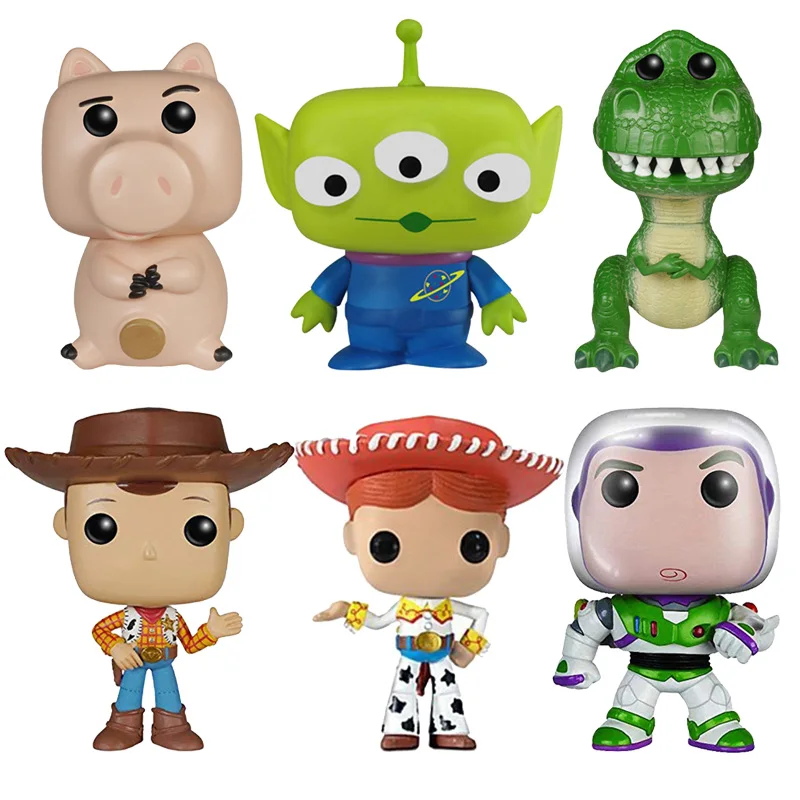 История игрушек 4 фигурки игрушки Вуди Базз Лайтер Jessie Alien Hamm Rex 10 см ПВХ модель для
