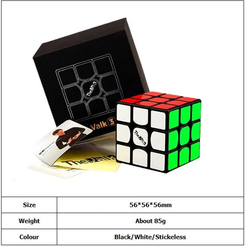 Valk3 магический куб 56 мм Размер 3х3 Профессиональный скоростной Neo Cube Qiyi
