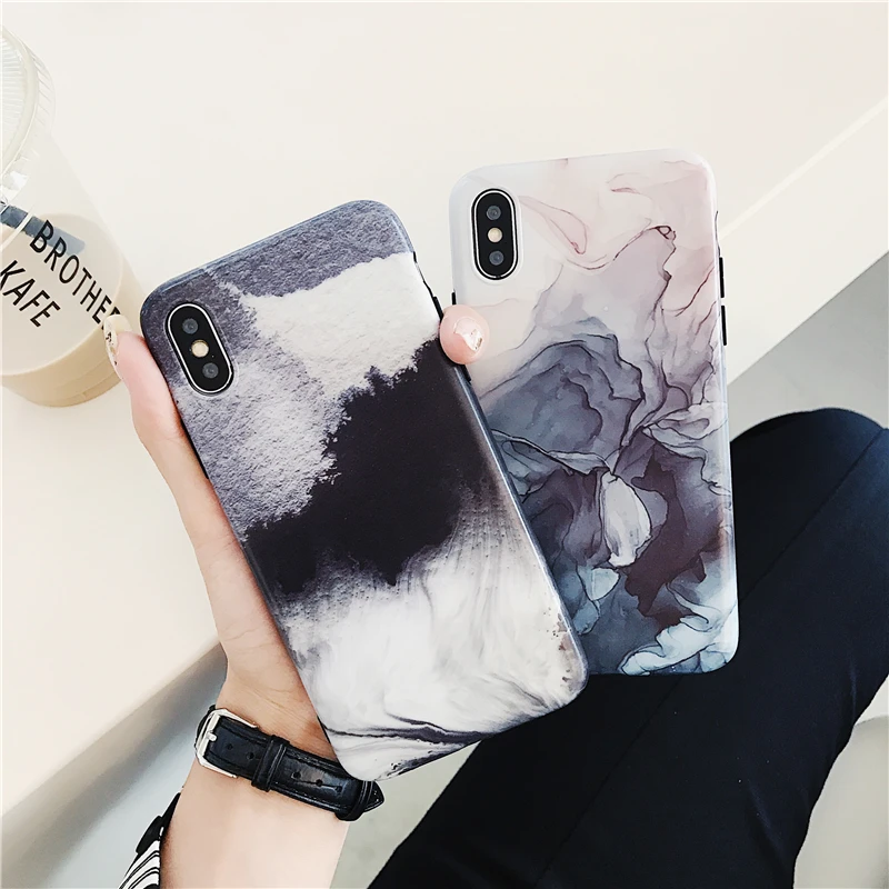 Exhard High Quality IMD Soft Phone Case For iPhone 11 Pro XS MAX XR X 8 7 6 6S Plus Landscape Painting Cover Shell Fundas |
