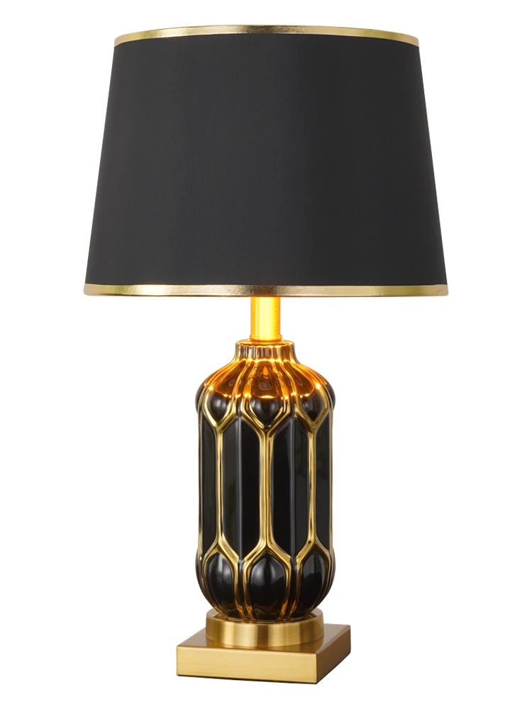 Роскошная Современная Белая Керамическая Настольная лампа для спальни