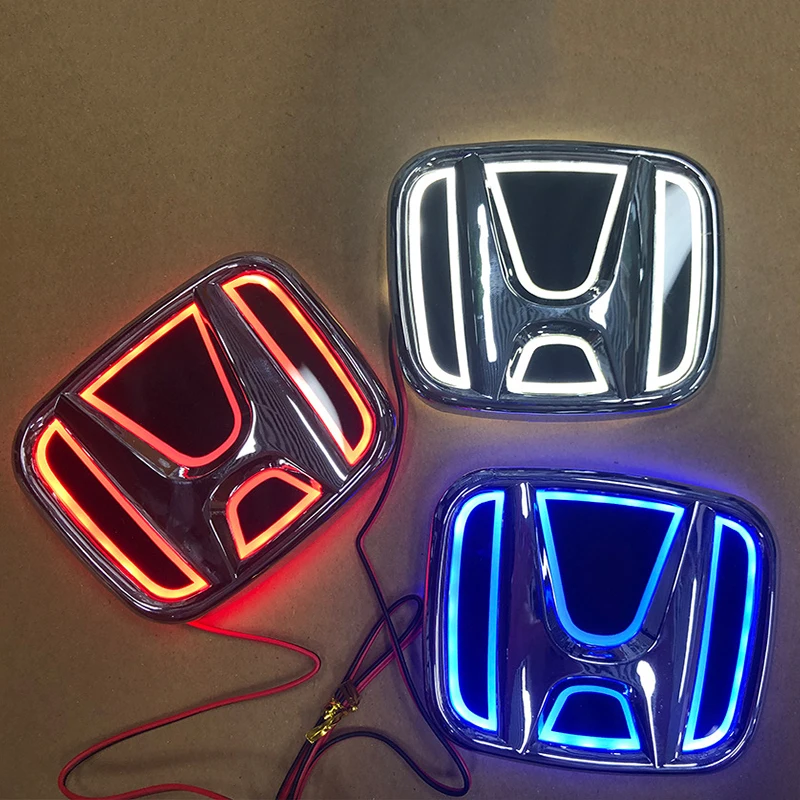 5D заднего светодиодная эмблема светильник вышивальным знаком стикер для Honda