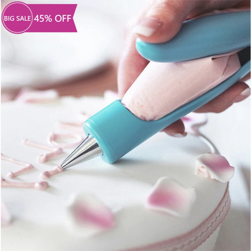 

Pastry Icing Pen Cake Tools Piping Bag Nozzle Tips Fondant Cake Cream Syringe Tips Muffin Dessert Decorators Kitchen Accessories