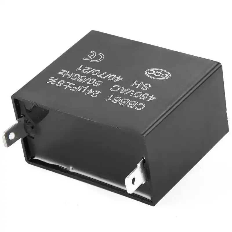 CBB61 стартовый конденсатор с алюминиевой крышкой генератор 450V переменного тока 24
