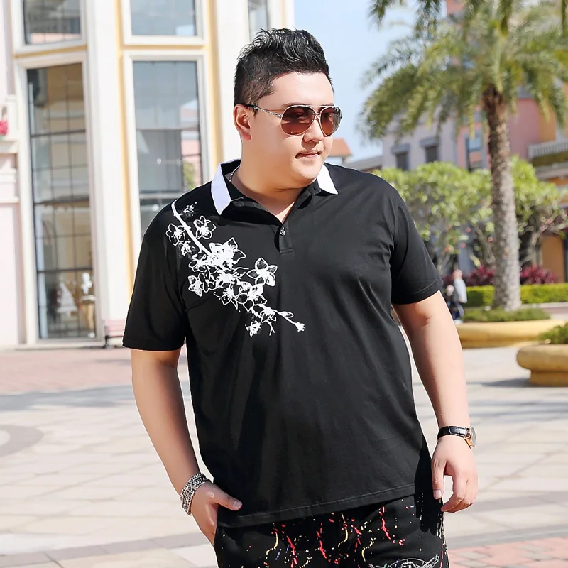 

new Plus size 9XL 8XL 7XL 6XL 5XL Fashion Mens summer brand palace T Short sleeves lapel camisa ralphmen T shirt men