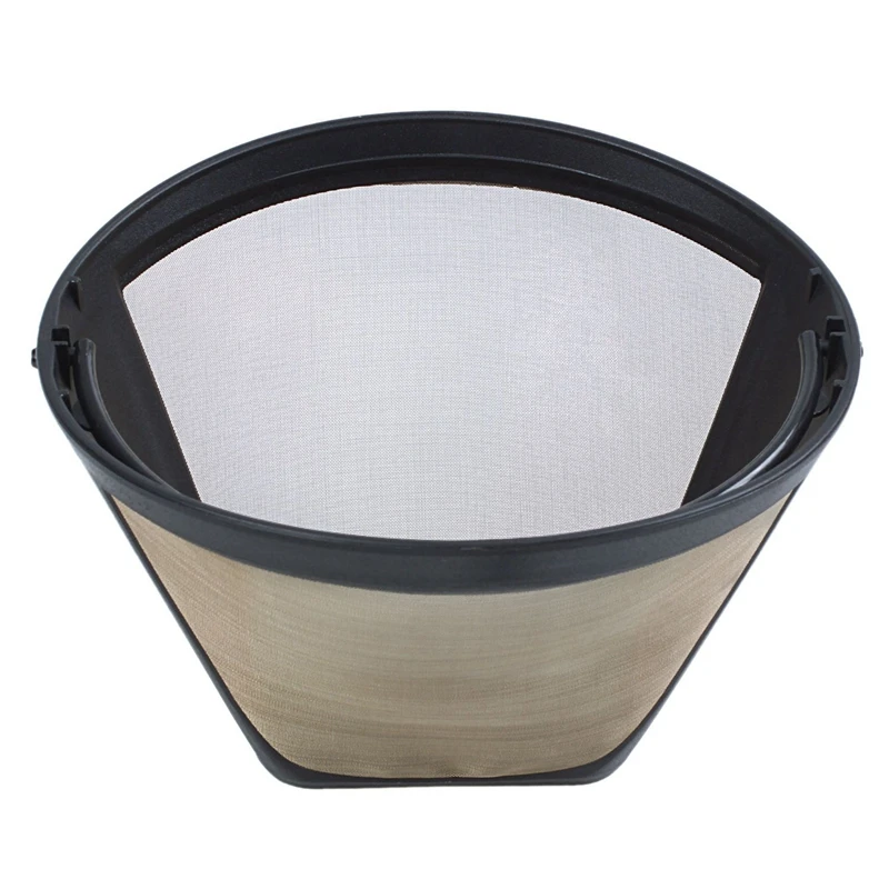 

Hot 1PC Permanent Reusable #4 Cone Shape Coffee Filter Mesh Basket Stainless New