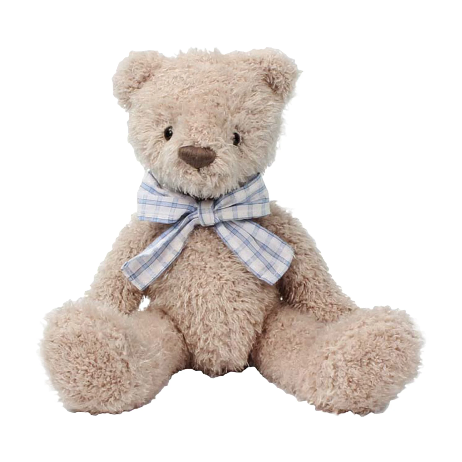 

Плюшевые игрушки Pudcoco, мультяшный медведь, кукла, мягкие игрушки с клетчатым галстуком-бабочкой, хороший подарок для детей, подруги, жены