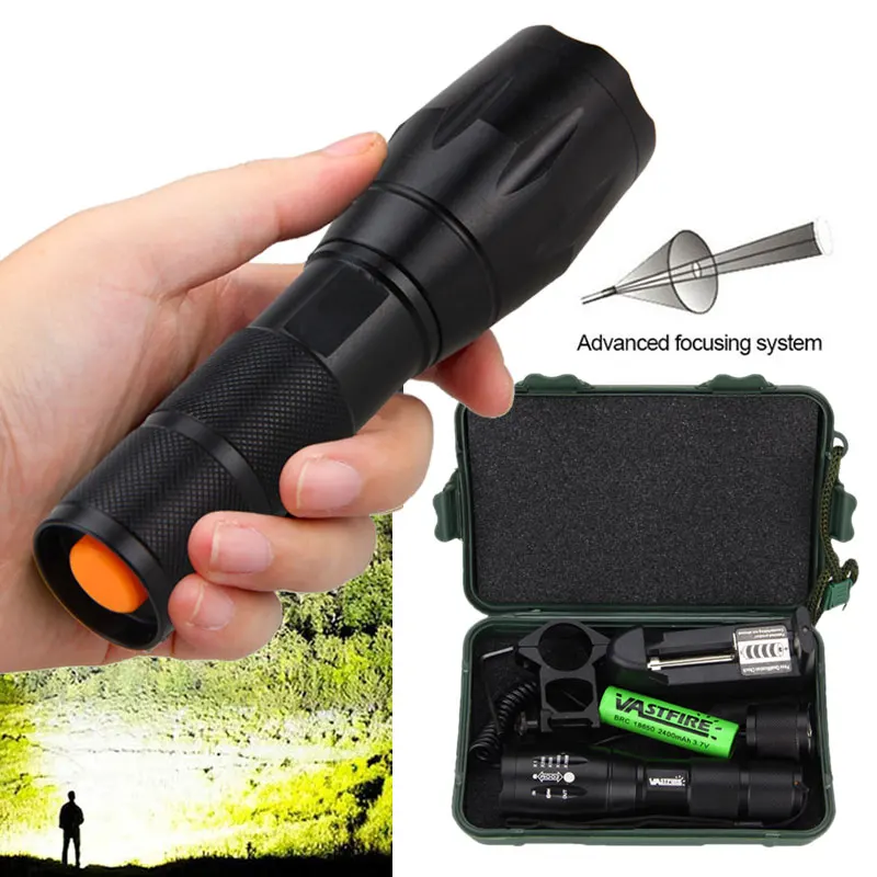 T6 тактический 6000лм масштабируемый охотничий флэш светильник белый светодиодный