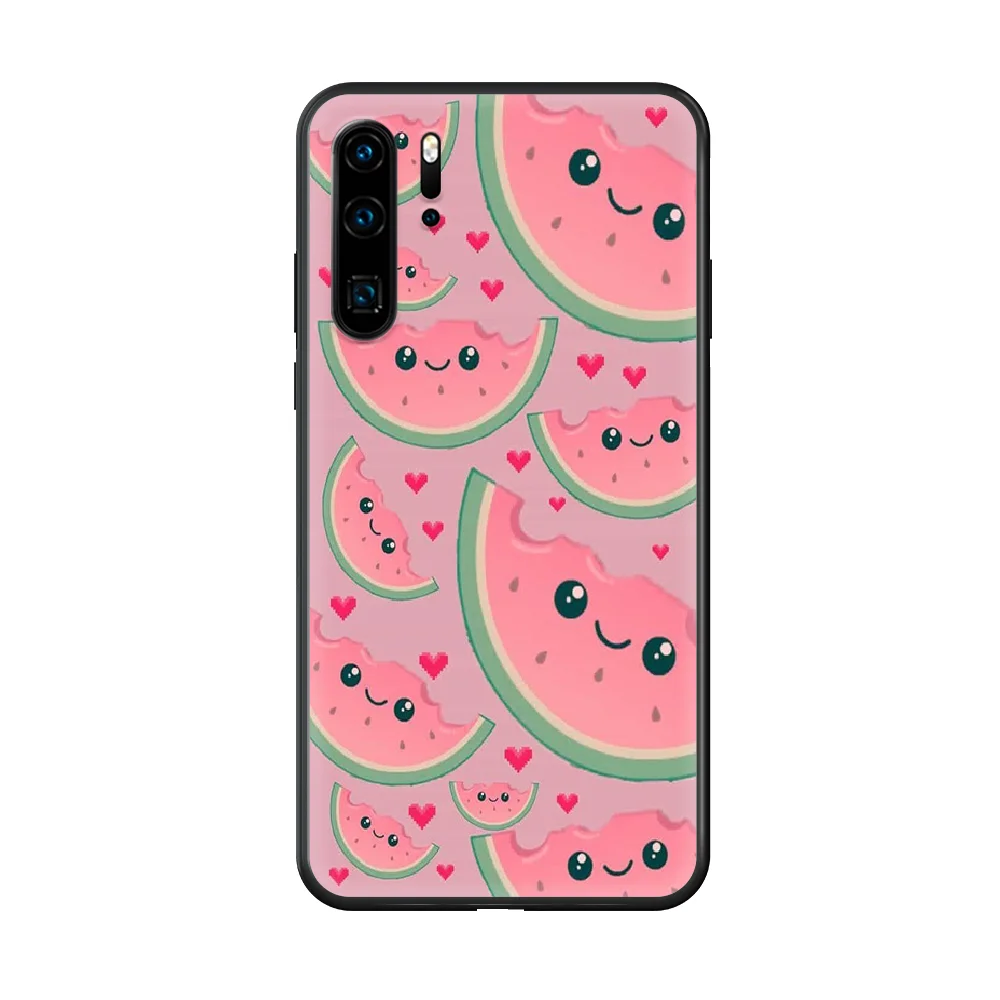 

Watermelons Phone case For Huawei P 30 10 20 40 Lite Smart Z Pro 2019 black funda art prime fashion waterproof trend hoesjes