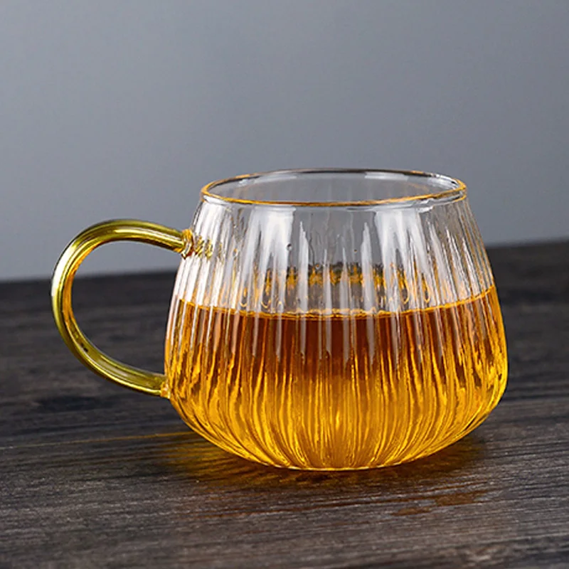 

500 мл висячий узор красочный стеклянный Кубок Домашний набор для гостиной чашка для чая простая Однослойная чашка для питья