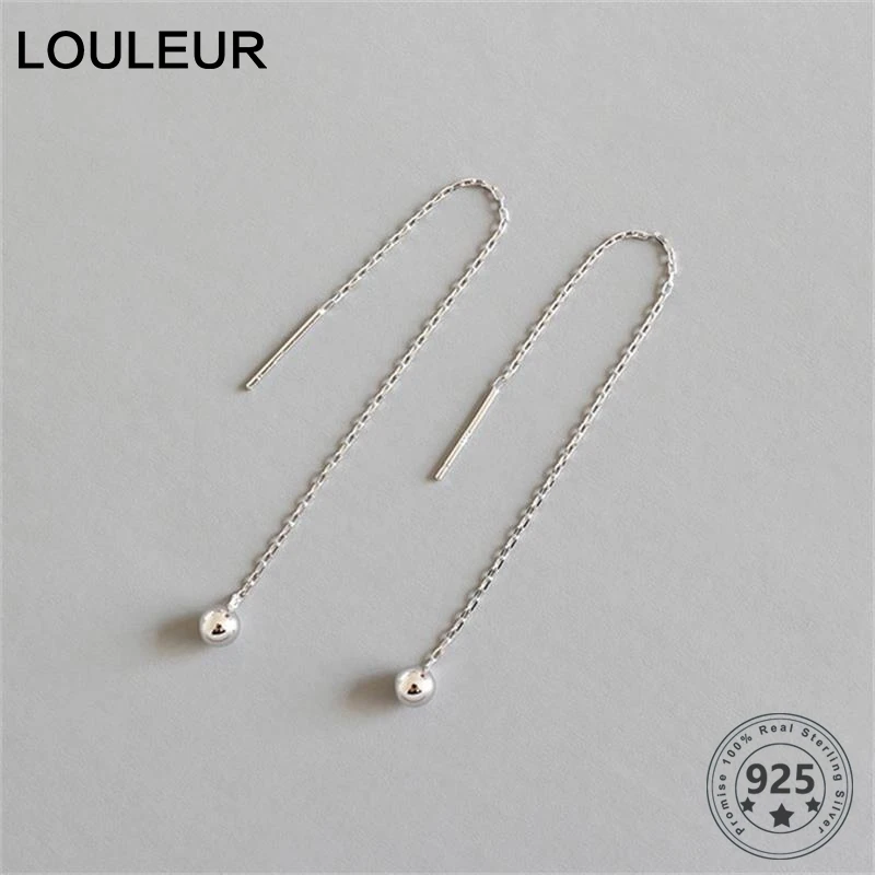 Женские серьги гвоздики из стерлингового серебра 925 пробы в минималистическом