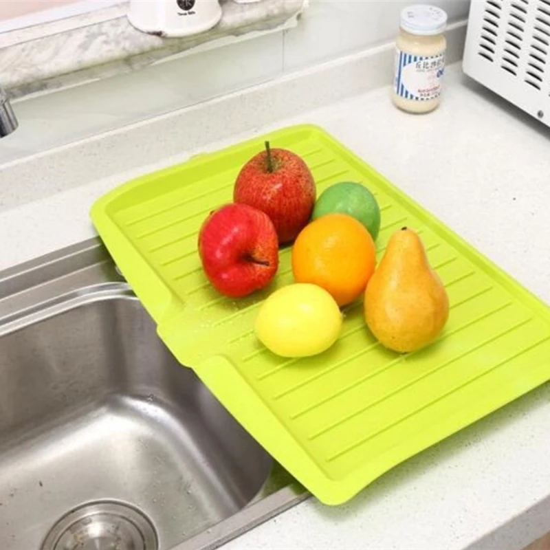 Kacuyelin Kitchen Dish Drainer TrayD4 Colors Plastic Storage And Cleaning Tool Eco Material rain Rack | Дом и сад