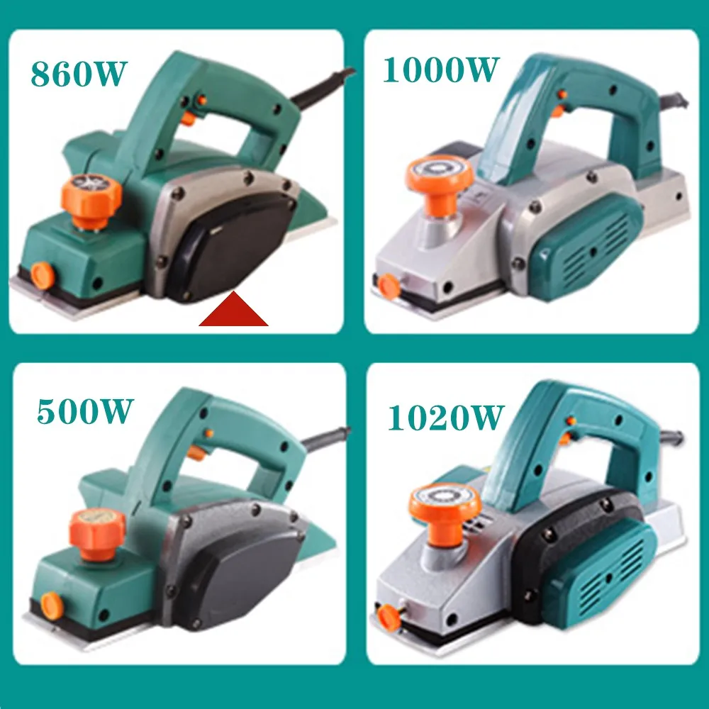 860W Portable electric planer carpenter Household multi-function electric planer planer Woodworking tool electric tool