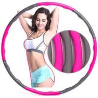 fitness sport hoop removable 8 section foam hoop gym body building thin waist fitness circle indoor crossfit equipment