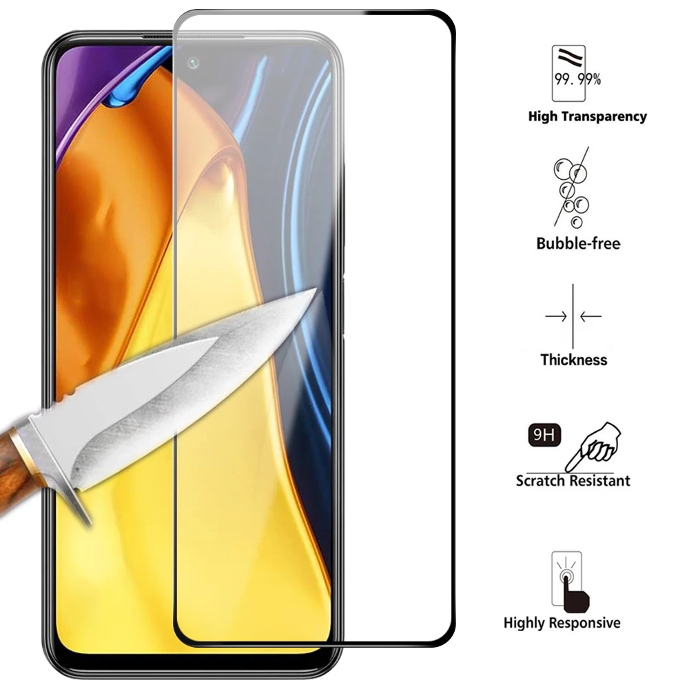 Защитное стекло 2 в 1 для Xiaomi Poco F3 X3 Pro M3 NFC Redmi Note 10 Max | Мобильные телефоны и