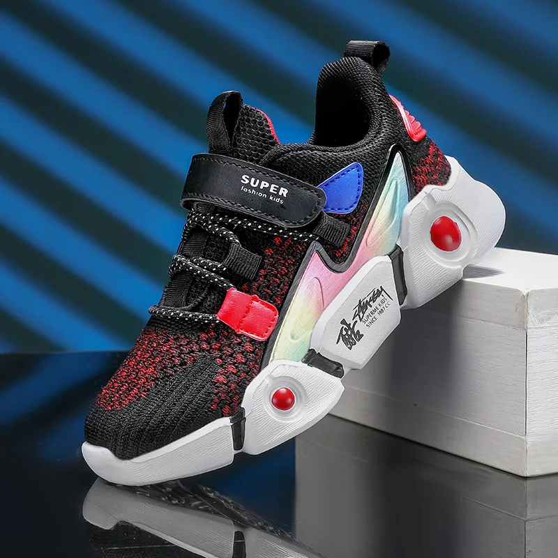 

Autumn Kids Sport Shoes for Boys Running Shoes Breathable Mesh Shoes Children Casual Sneakers Boys Basket Tenis Infantil