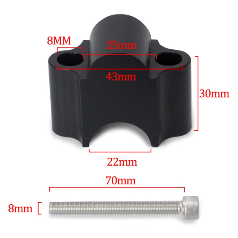 Мотоциклетный Руль Riser Kit 7/8 дюймов универсальные зажимы 22 мм для Bmw Suzuki Honda Yamaha Atv