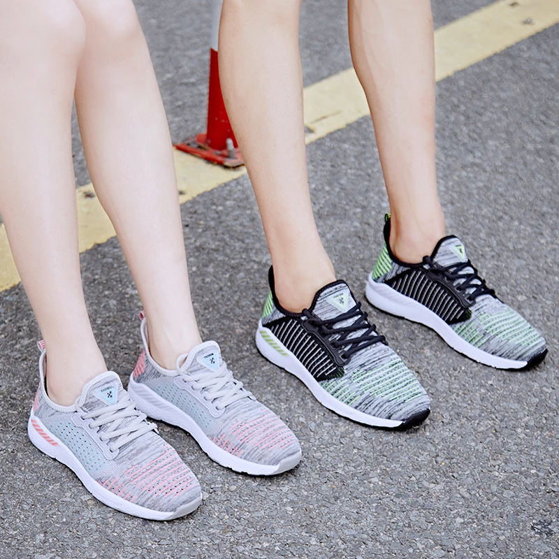 2019 autumn breathable sneakers men and women couples mesh running shoes casual travel | Обувь