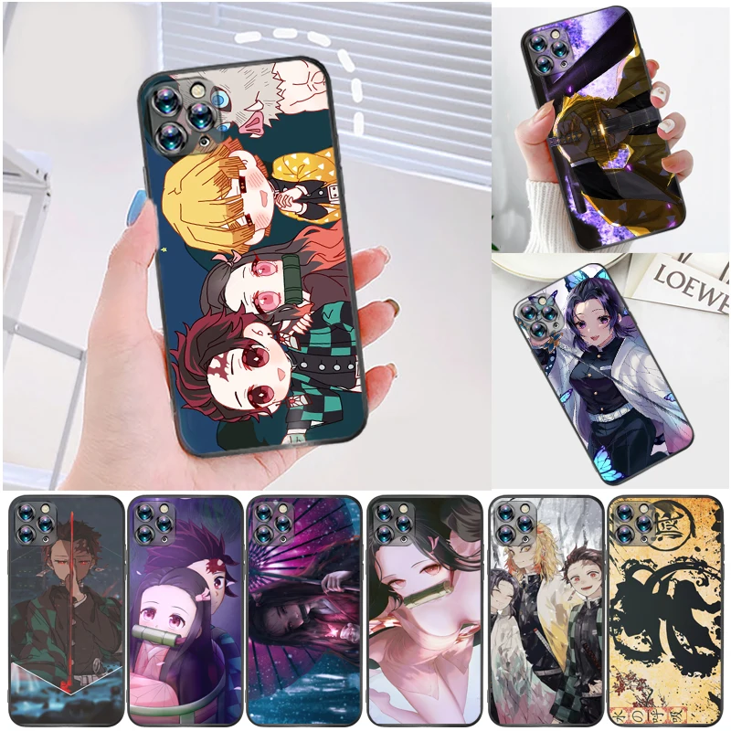 

Demon Slayer Kamado Tanjirou Agatsuma Zenitsu Kimetsu No Yaiba Kamado Nezuko Phone Case For iPhone 6 6S 6Plus 7 8 Plus Coque