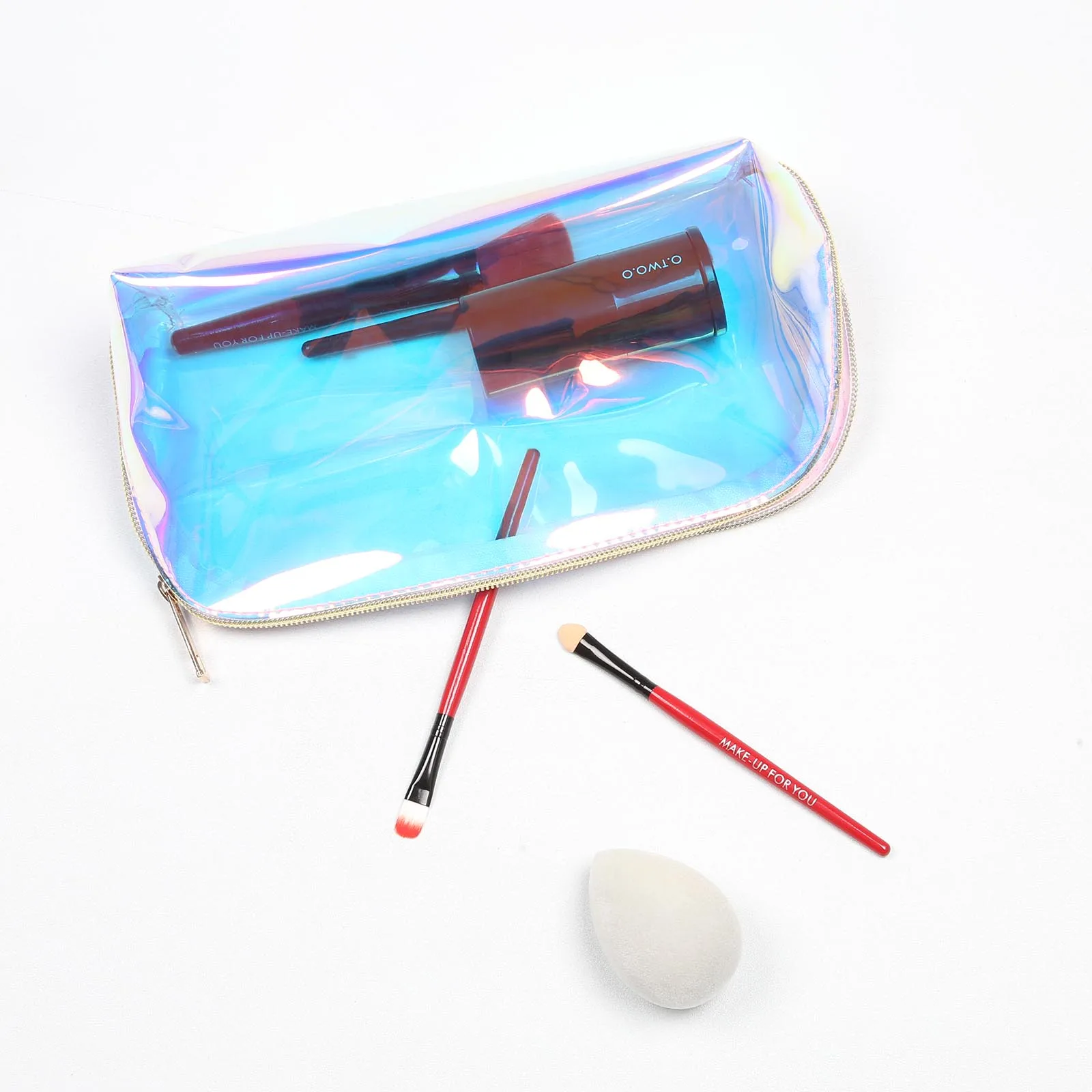 Женская косметичка с лазерной печатью цветной водонепроницаемый Органайзер из