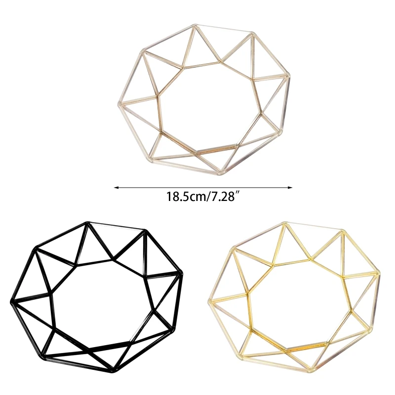 Античный поднос для ювелирных изделий Золотая латунная рамка стеклянный