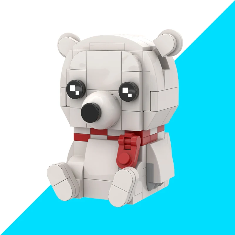 2019 Новое поступление diy moc мультяшный медведь полярный brickheadz Абердин